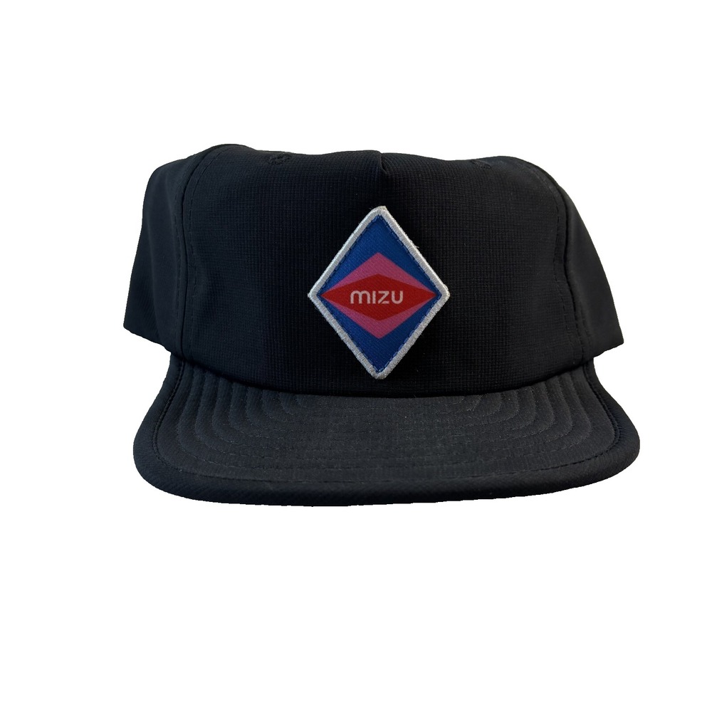NWT Mizu Diamond Soft Hat Mens OSFM Black Unstructured Snapback Performance‎ Cap